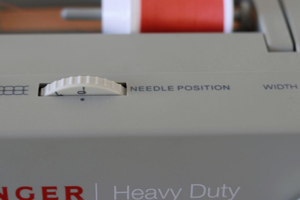 sewing machine needle position dial